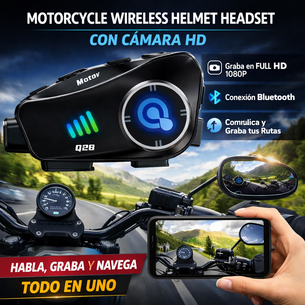 Bluetooth casco 3 en 1